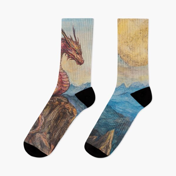 Item preview, Red Dragon Mountains Full Sun designed and sold by GrinGalore.