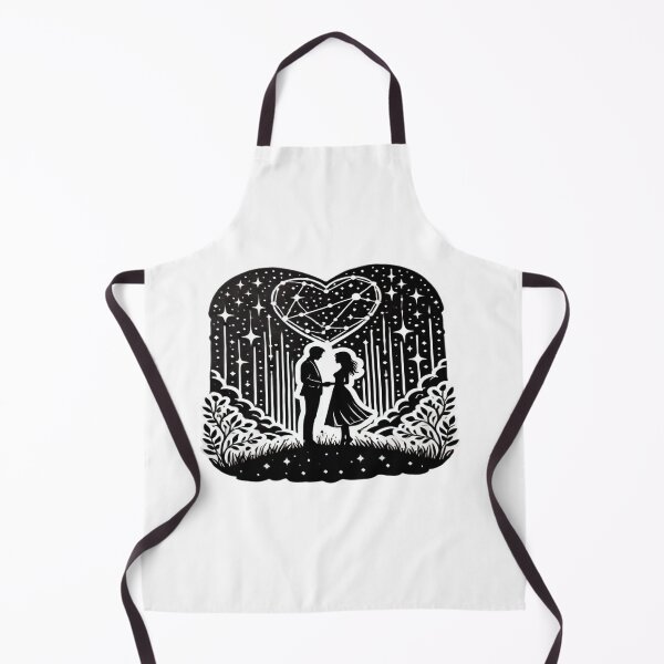 Item preview, Star Couple Holding Hands Under a Heart Constellation in a Romantic Starlit Sky designed and sold by KreaDesignOne.