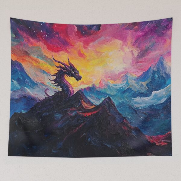 Item preview, Night Dragon Mountains designed and sold by GrinGalore.