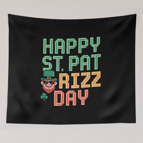Item preview, Happy St Pat Rizz Day - This fun gift is perfect for gamers, meme lovers, and anyone with rizz who wants to celebrate St. Patrick’s Day in style! designed and sold by ZyziowskyArt.