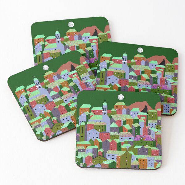 Item preview, Corfu Town Greece Green Orange designed and sold by emmafifield.