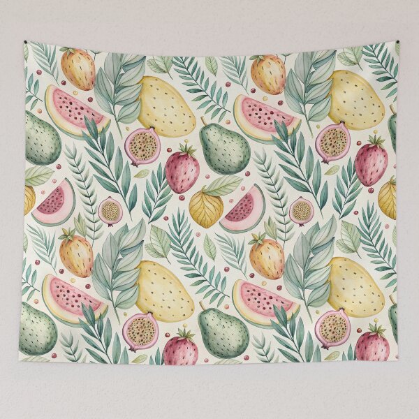 Item preview, Watercolor Mexican Fruit Pattern designed and sold by dulceguavashop.