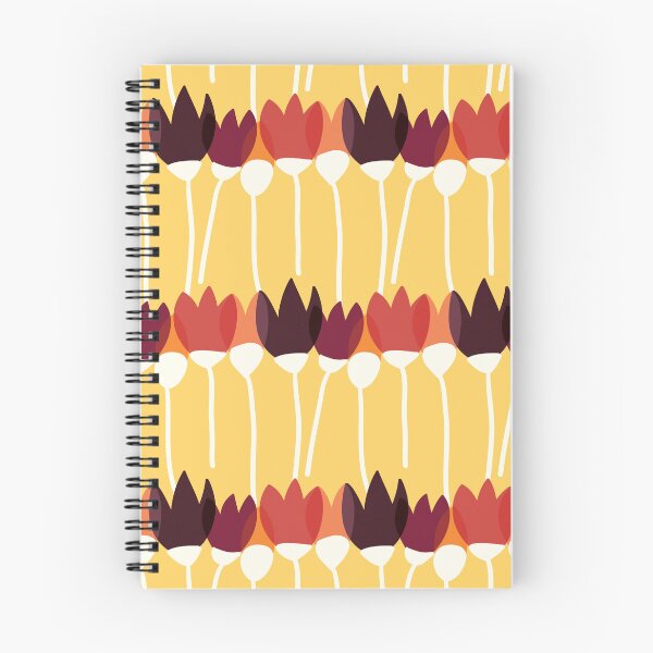 Item preview, Floral stylized red and yellow pattern designed and sold by pixel_werk.