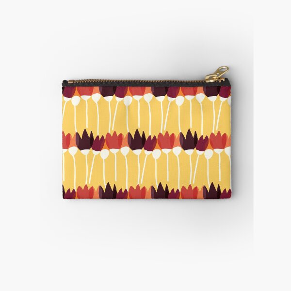 Item preview, Floral stylized red and yellow pattern designed and sold by pixel_werk.