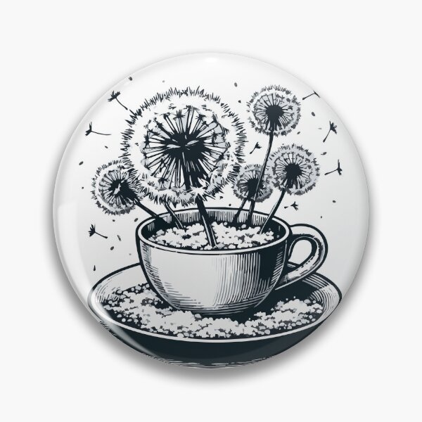 Item preview, Dandelion Tea Cup Spring Spring Flowers designed and sold by TomFrontierArt.