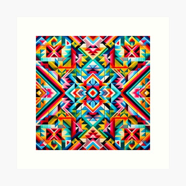 Aperçu de l'œuvre motif navajo créée et vendue par Dogandesighn.