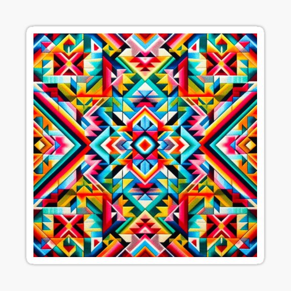 Aperçu de l'œuvre motif navajo créée et vendue par Dogandesighn.
