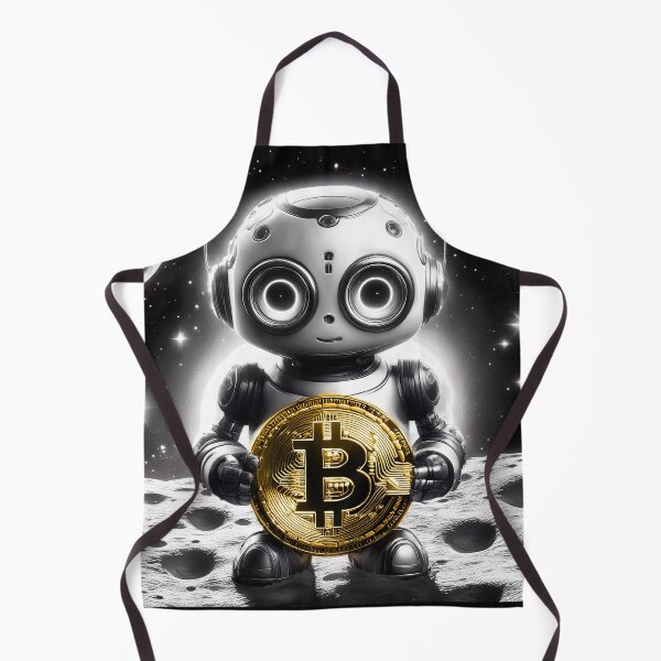 Item preview, Bitcoin Moon Robot – Cute Crypto Astronaut Hodl Meme Design designed and sold by Manuel Engler.