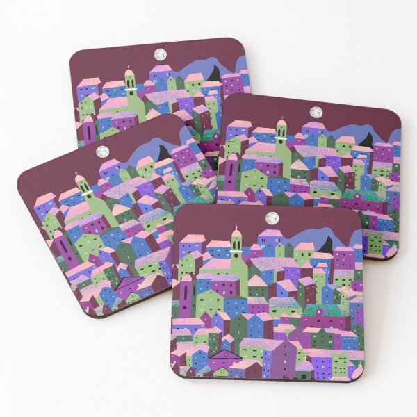 Item preview, Corfu Town Greece Purple Mauve Khaki designed and sold by emmafifield.