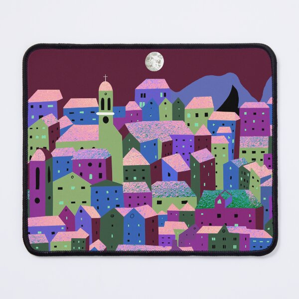 Item preview, Corfu Town Greece Purple Mauve Khaki designed and sold by emmafifield.