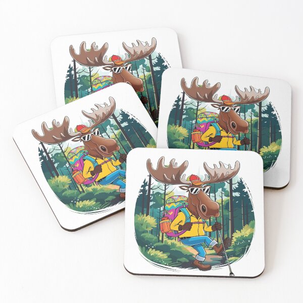 Item preview, Funny Cool Moose Hiker designed and sold by MixedVibes Co..