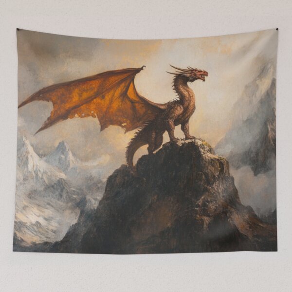 Item preview, Onyx Dragon Mountains designed and sold by GrinGalore.