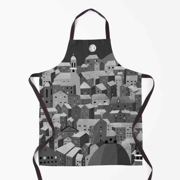 Item preview, Corfu Town Greece Monochrome Greys Black designed and sold by emmafifield.