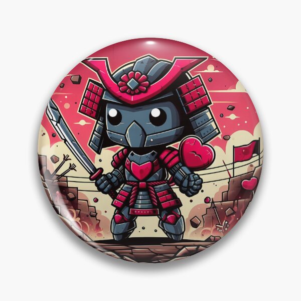 Item preview, Cyber Shogun Rockbot – The Ultimate Warrior of Power and Rebellion - Valentine’s Day - Model 25 designed and sold by NeonBot_Shop.