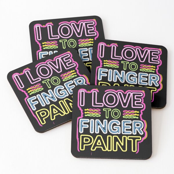 Item preview, I Love To Finger Paint – Energetic Artistic Collection designed and sold by Ela-graphicwiz.