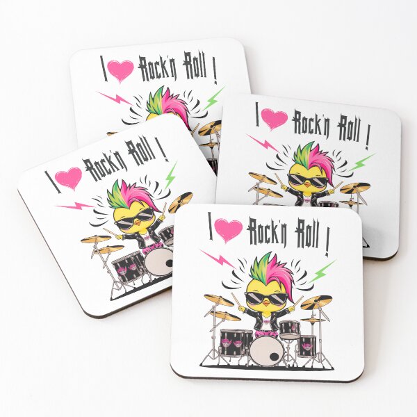 Item preview, Rocker chick 4 message 'I Love Rock'n Roll!' designed and sold by AtelierBodin.
