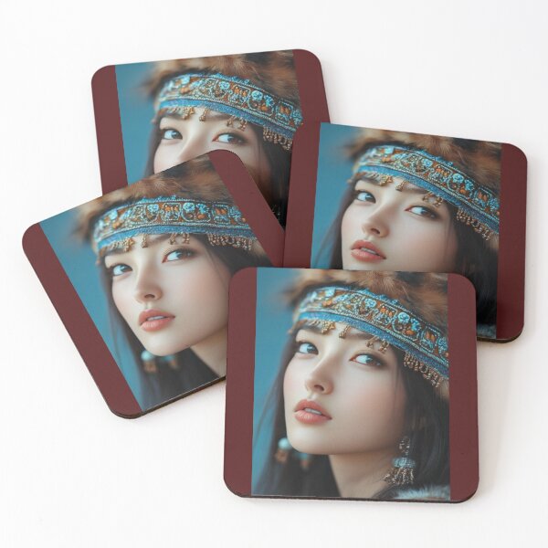 Item preview, Mongolian Elegance – Regal Beauty in Traditional Attire designed and sold by ArtVibeCo.