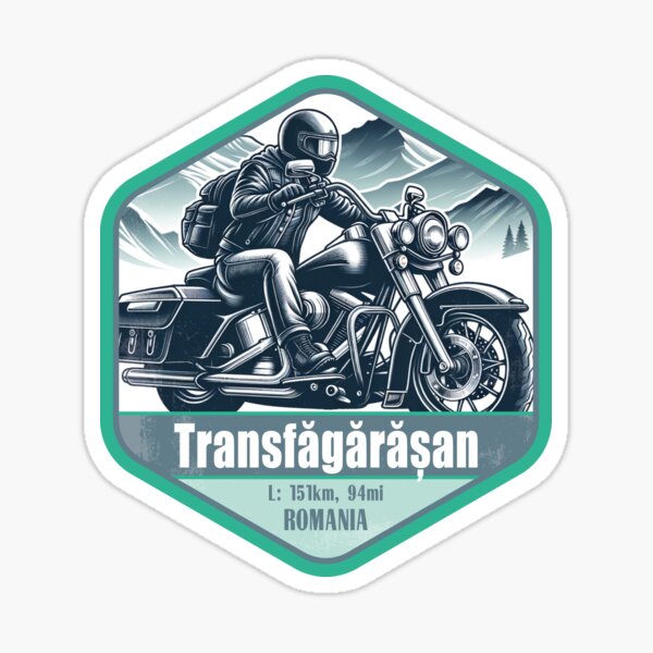 Item preview, Transfagarasan Pass DN7C Romania Vintage Motorcycling Design designed and sold by CynthiaGraphics.