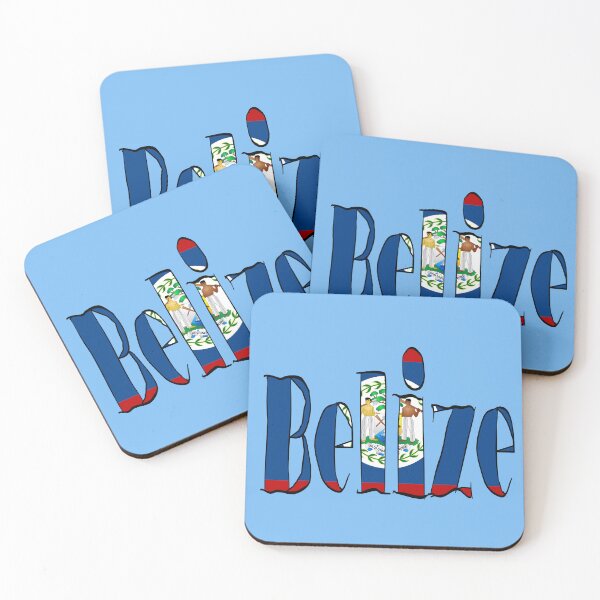 Item preview, Belize Font with Belizean Flag designed and sold by Havocgirl.