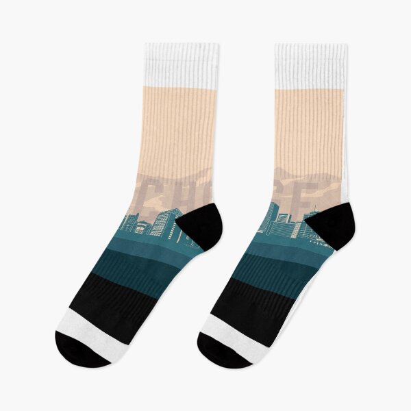 Item preview, anchorage skyline retro beige green designed and sold by BekimART2.