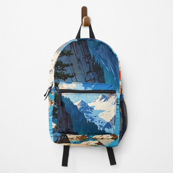 Item preview, Glacier Bay National Park USA Retro Anime Japanese 80s Vintage Travel designed and sold by Retro-Anime9.