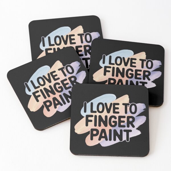 Item preview, I Love To Finger Paint – Energetic Artistic Collection designed and sold by Ela-graphicwiz.