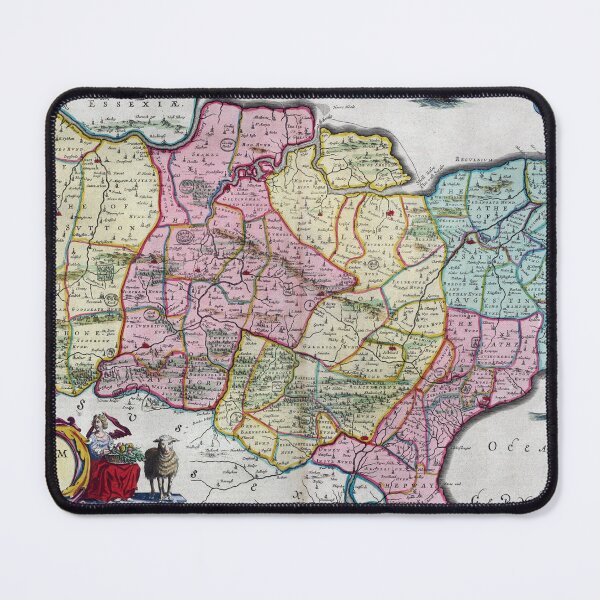 Item preview, 1665 Map of Kent, England designed and sold by colourfind.