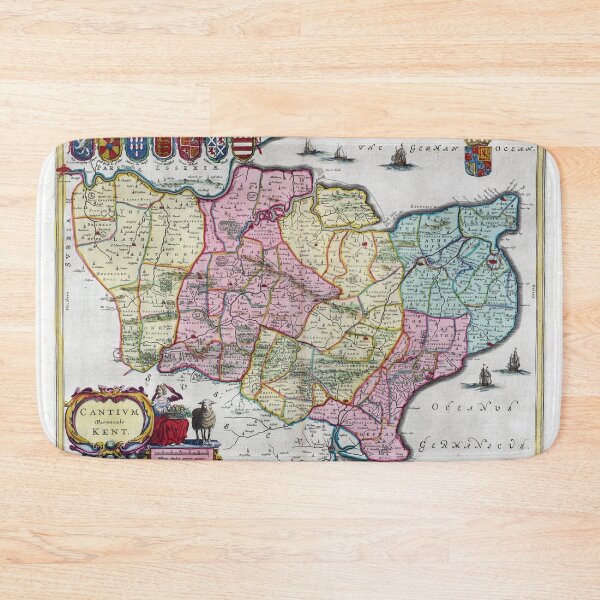 Item preview, 1665 Map of Kent, England designed and sold by colourfind.