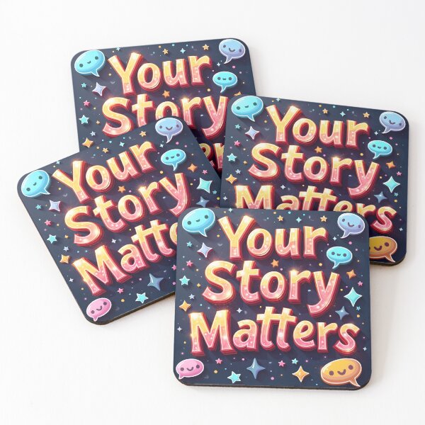 Item preview, Colorful Design Featuring 'Your Story Matters' in Bold Letters designed and sold by Creative88Art.