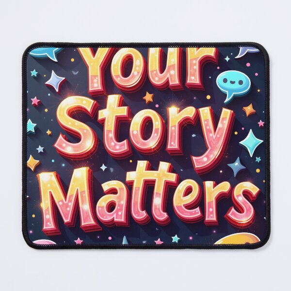 Item preview, Colorful Design Featuring 'Your Story Matters' in Bold Letters designed and sold by Creative88Art.