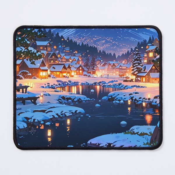 Item preview, Snowy Mountain Village designed and sold by TondoMeander.