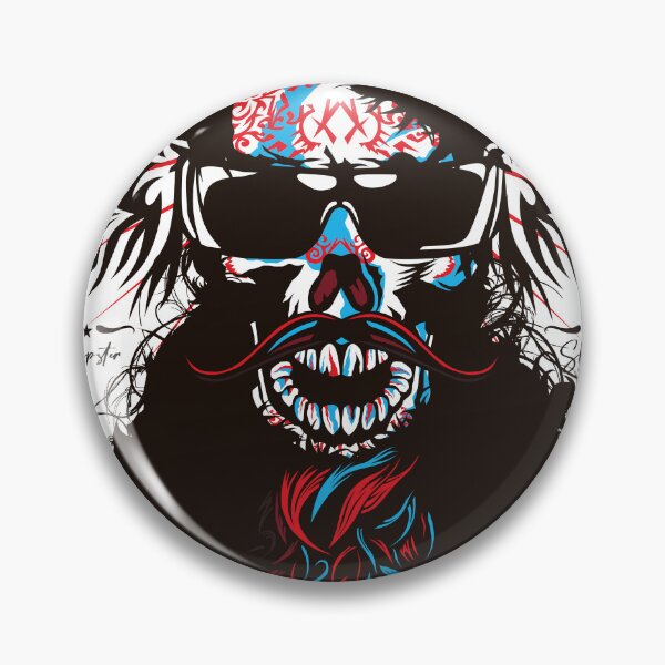 Item preview, bearded and mustached skull hipster skull beard designed and sold by Achille3777.