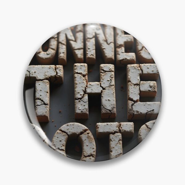 Item preview, CONNECT THE DOTS Text in Cracked Earth Texture Design designed and sold by Creative88Art.