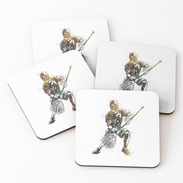 Item preview, Boy Lacrosse Goalie Watercolor Art Gift designed and sold by LotusGifts.
