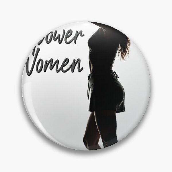 Item preview, Silhouette of a Woman with Raised Arm and Empower Women Text designed and sold by Creative88Art.