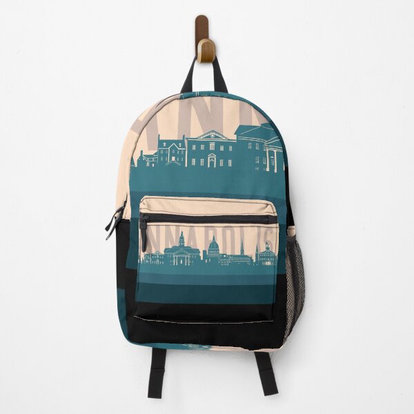 Artikelvorschau, Skyline von Annapolis, Retro, Beige, Grün entworfen und verkauft von BekimART2.