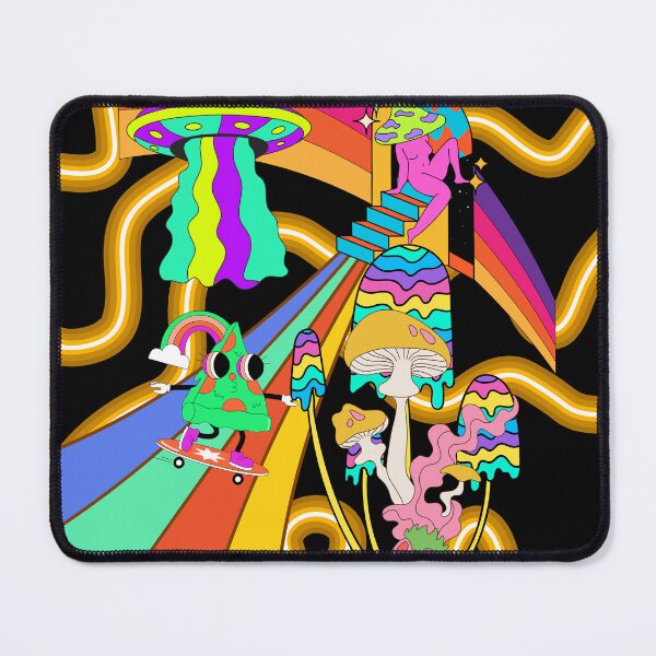 Item preview, Skateboarding Mushroom designed and sold by AuraTides.