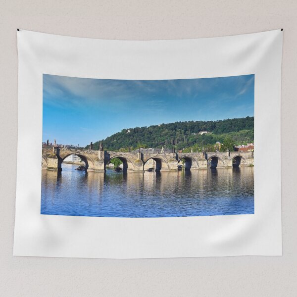 Item preview, Old stone Charles bridge over Vltava river in Prague, Czech republic  designed and sold by goceris.