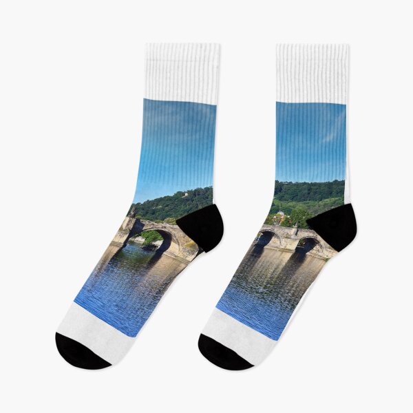 Item preview, Old stone Charles bridge over Vltava river in Prague, Czech republic  designed and sold by goceris.