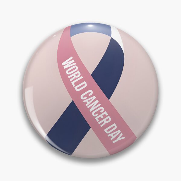 Item preview, Pink and Navy Blue Awareness Ribbon for World Cancer Day designed and sold by Creative88Art.