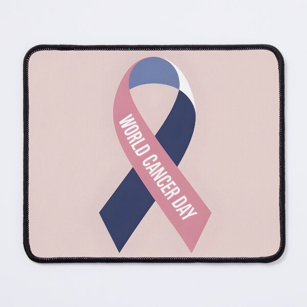 Item preview, Pink and Navy Blue Awareness Ribbon for World Cancer Day designed and sold by Creative88Art.