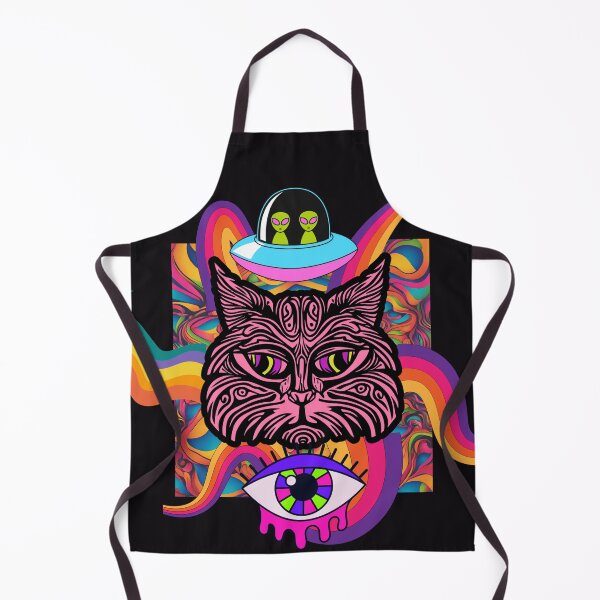 Item preview, Psychedelic Cat designed and sold by AuraTides.
