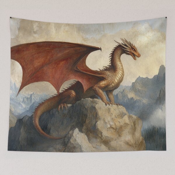 Item preview, Golden Dragon Mountains designed and sold by GrinGalore.