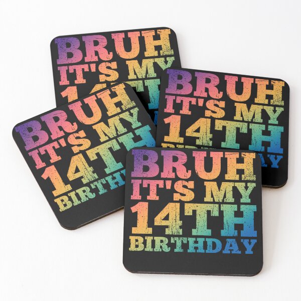 Item preview, Bruh it's my 14th birthday Funny Kids Boy Girl designed and sold by REDDLINE.
