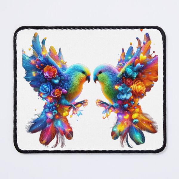 Item preview, Eternal Love – A Valentine’s Day Special Lovebirds Artwork ❤️✨ designed and sold by GloriousArtSKD.