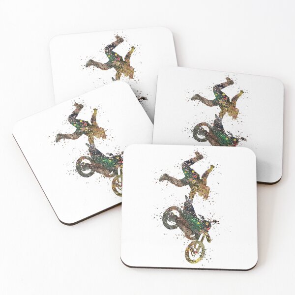 Item preview, Motocross Boy Sports Gift Watercolor Dirt Bike  designed and sold by LotusGifts.