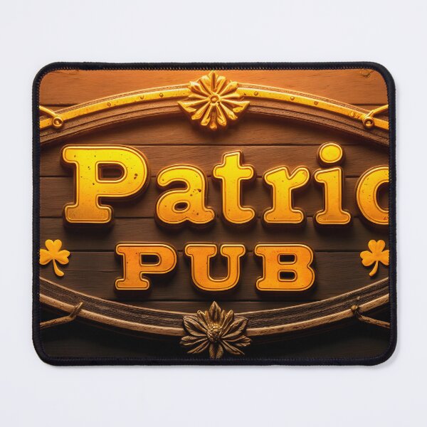 Item preview, Illuminated St. Patrick's Pub Sign with Irish Thematic Details designed and sold by Creative88Art.