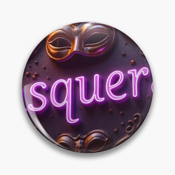 Item preview, Purple Neon Masquerade Sign with Decorative Mask in Urban Setting designed and sold by Creative88Art.