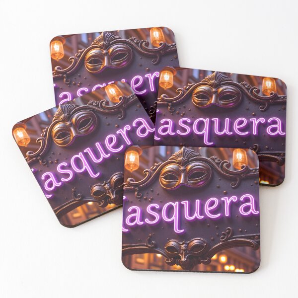 Item preview, Purple Neon Masquerade Sign with Decorative Mask in Urban Setting designed and sold by Creative88Art.