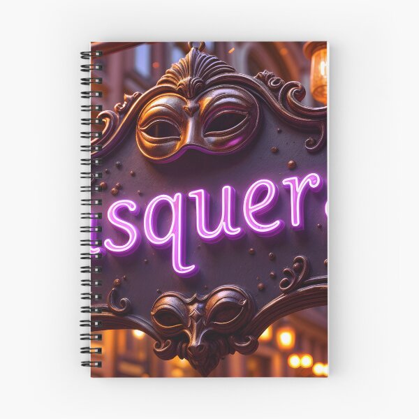 Item preview, Purple Neon Masquerade Sign with Decorative Mask in Urban Setting designed and sold by Creative88Art.